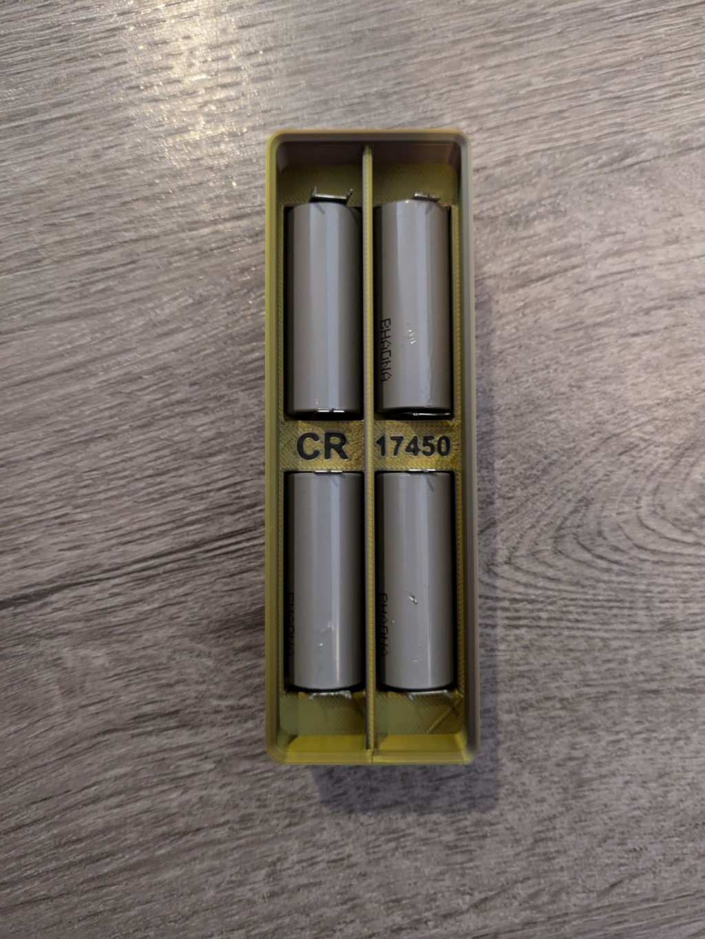 Gridfinity CR17450 Battery with Dividers