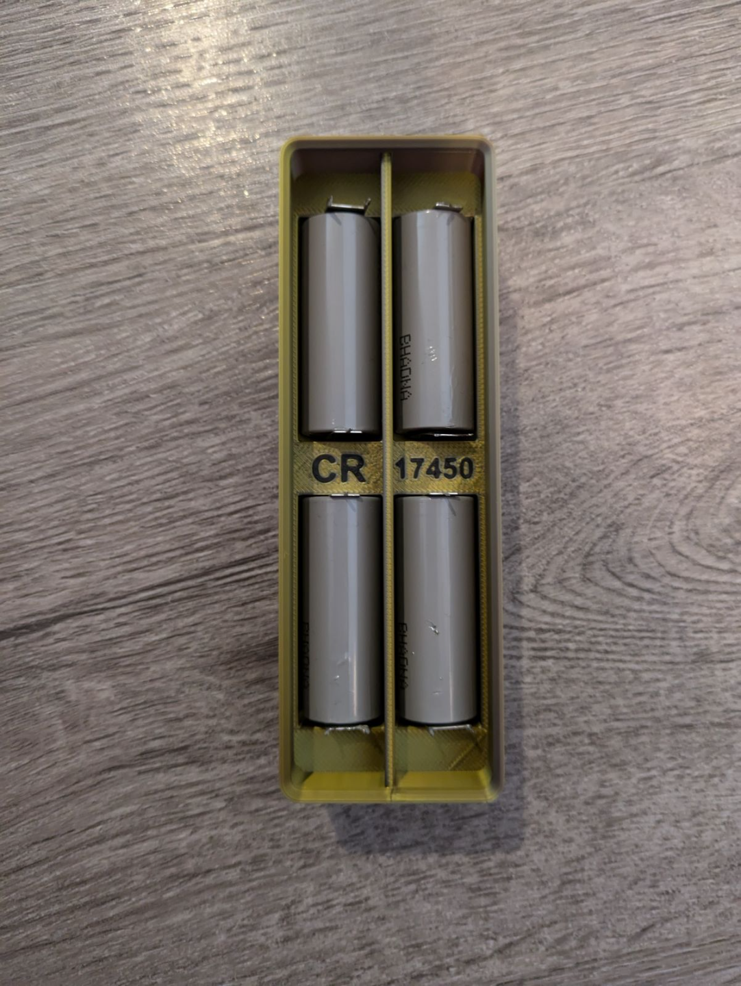 Gridfinity CR17450 Battery with Dividers