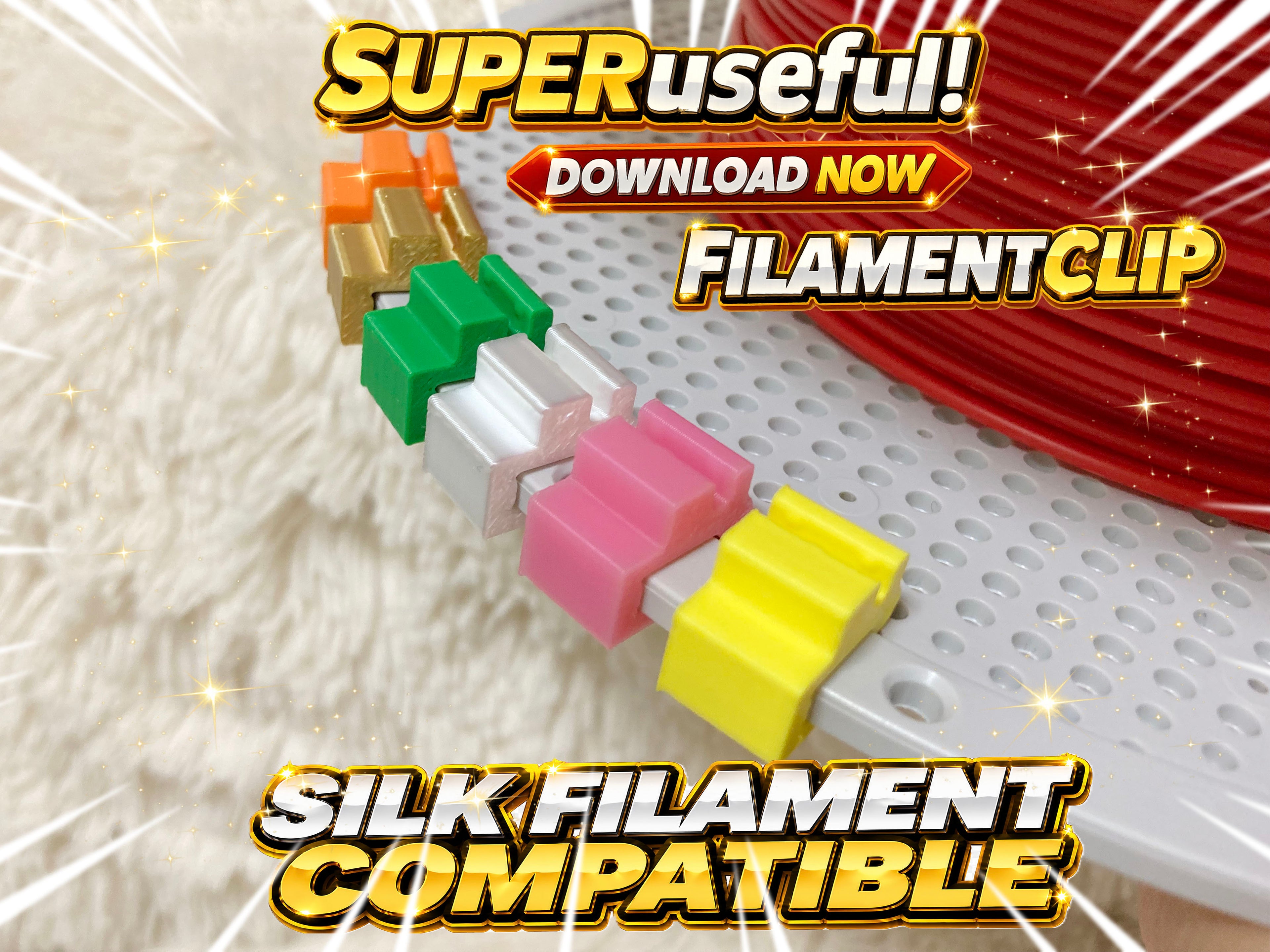 Silk PLA Friendly Filament Clip＿吉田工房