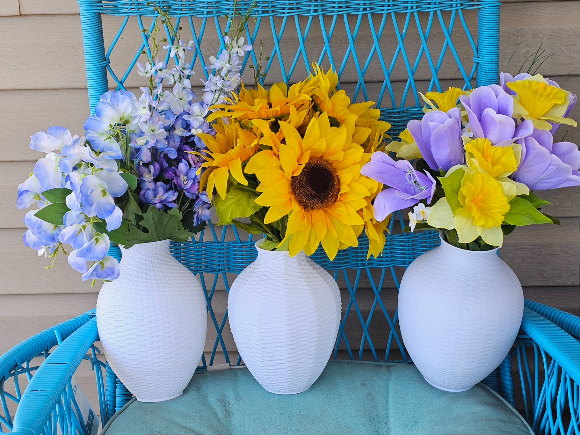 Basket Weave Vases