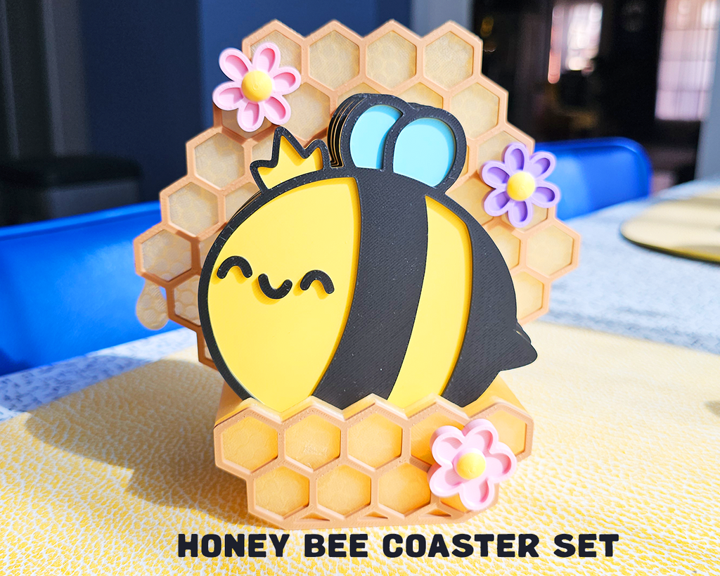 Honey Bee Coaster Set