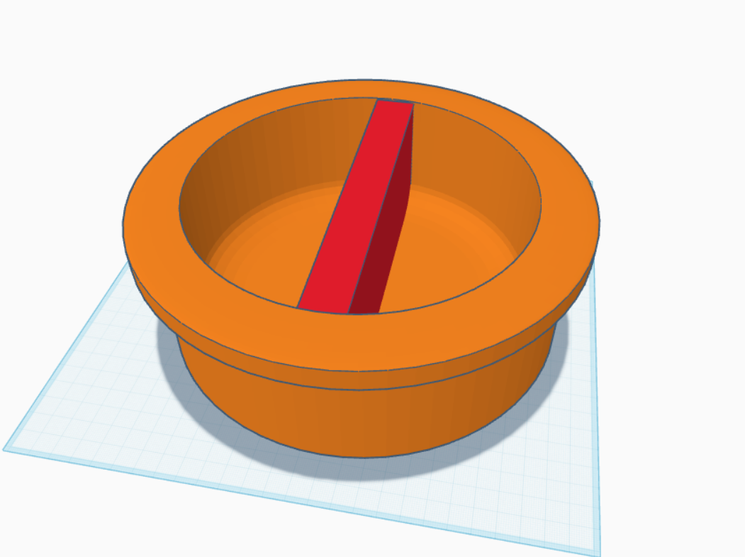 separated dog bowl