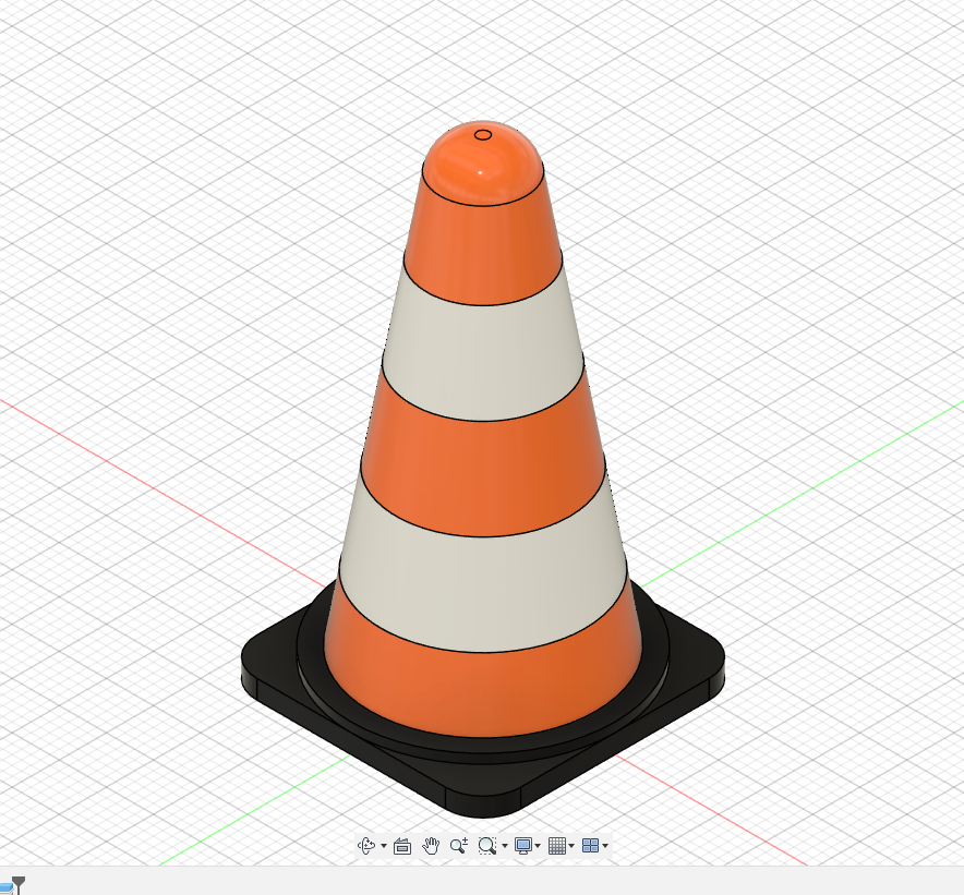 1/10th Scale Traffic Cone 0.5m