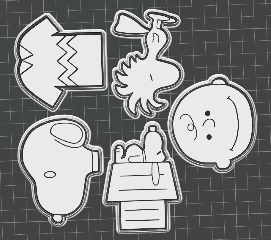 Snoopy cookie cutter and stamp