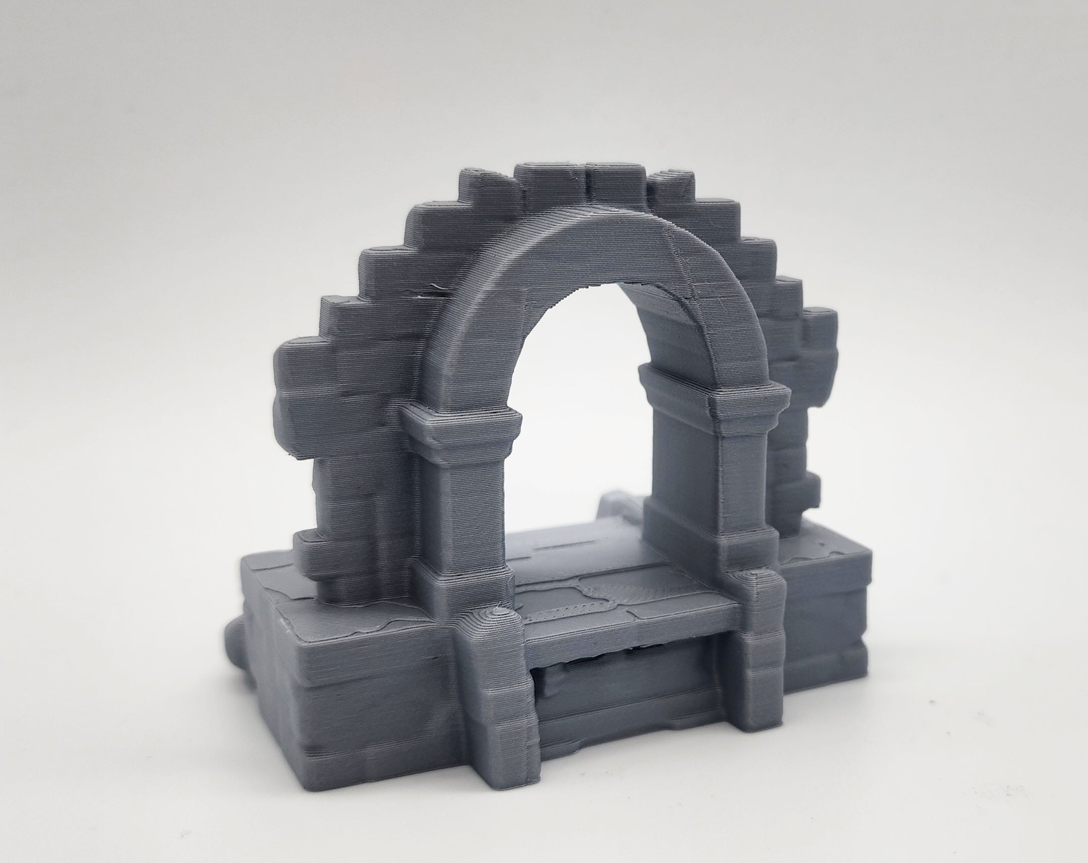 Open Stone Arch Entrance Miniature
