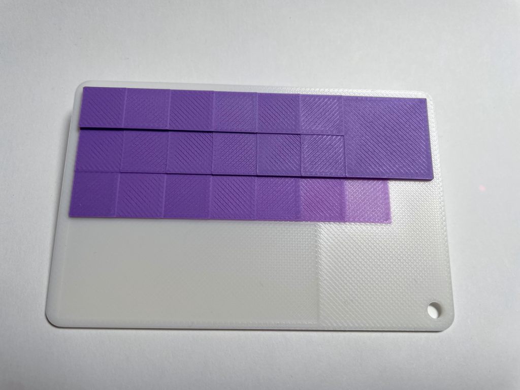 Hueforge 20 panel card one large 20mm plus label