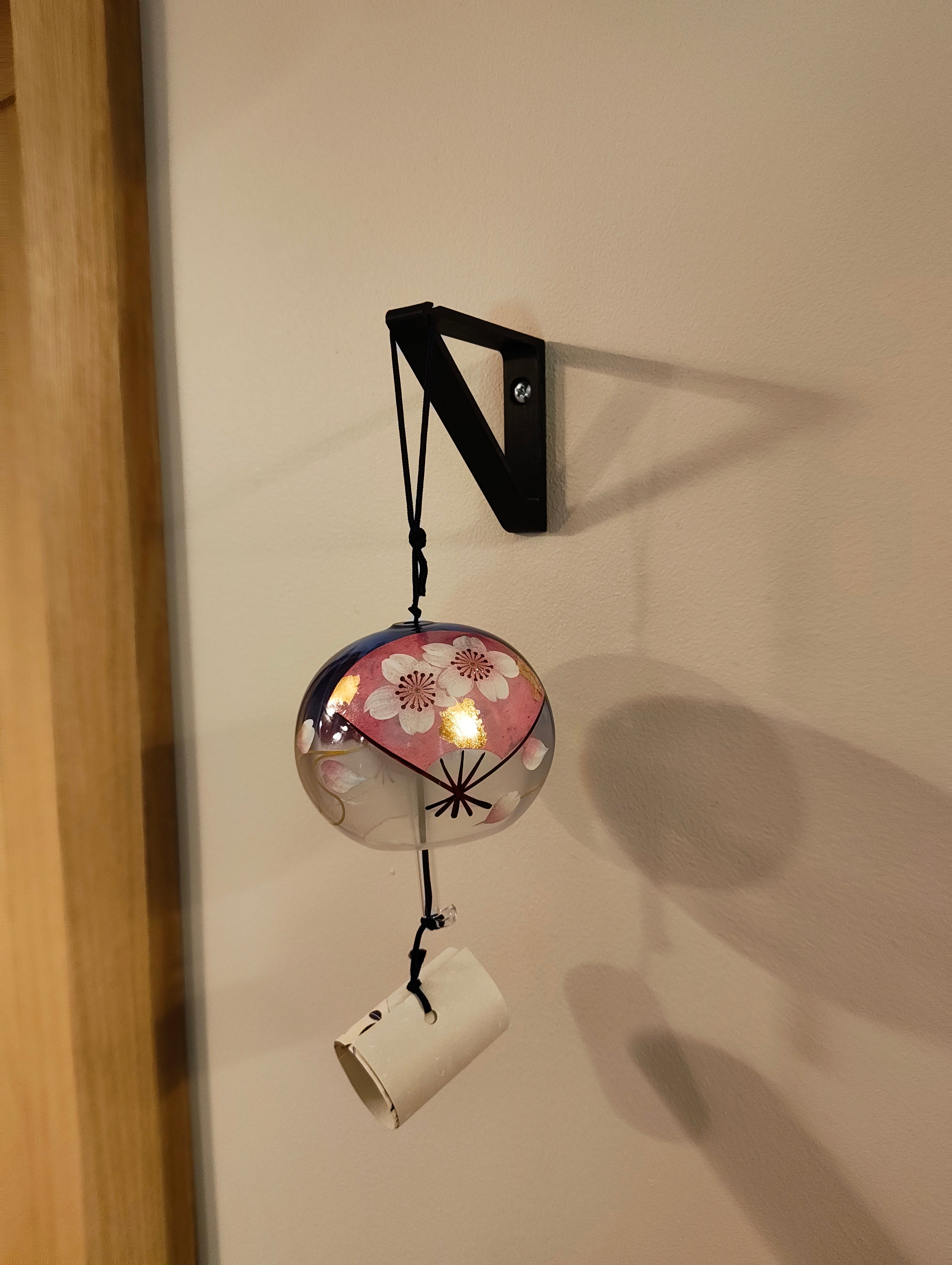 Japanese Wind Glass Bell Hook - Wall Mounted