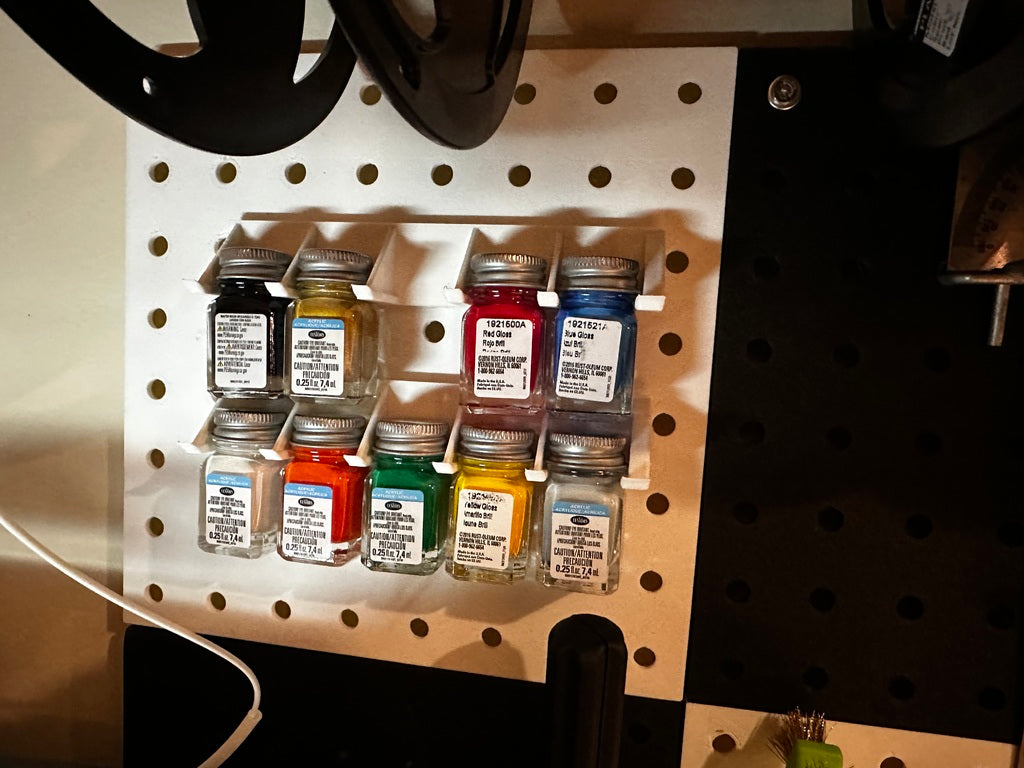 Testors Model Paint Peg Board Holder / Rack