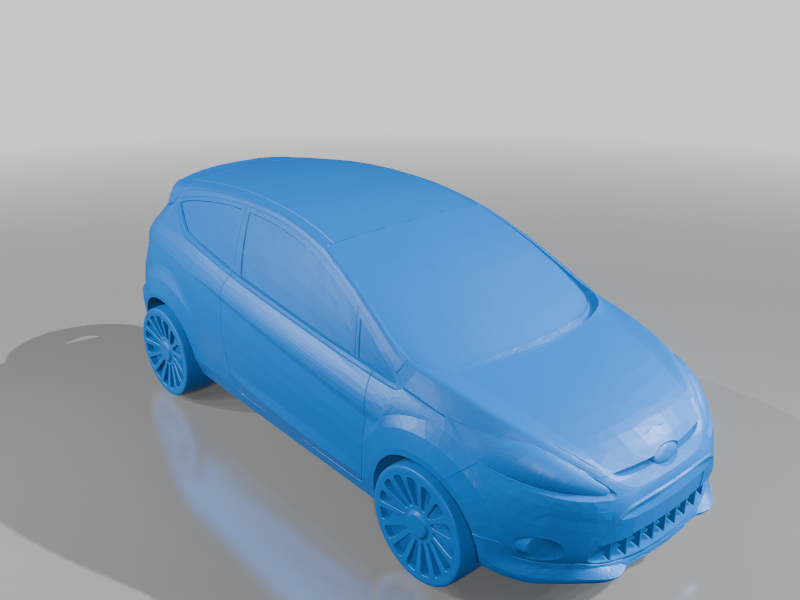 3D Ford Fiesta 2012 Keychain