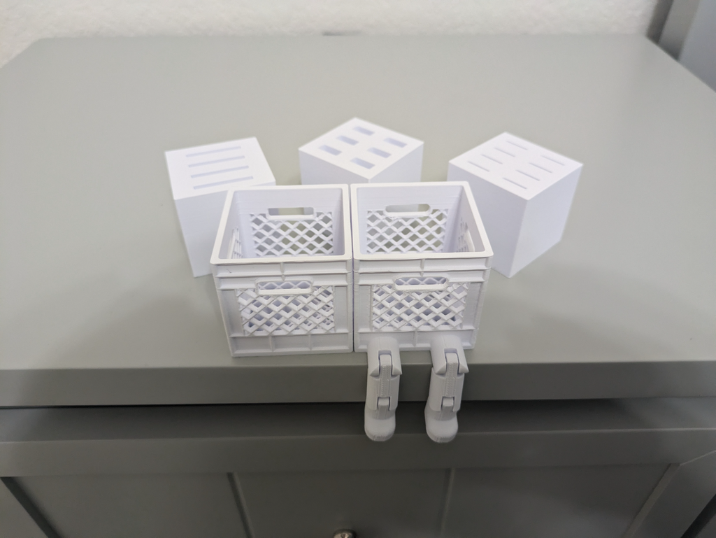 Milk crate with inserts( USB,microSD, SD Sellable)