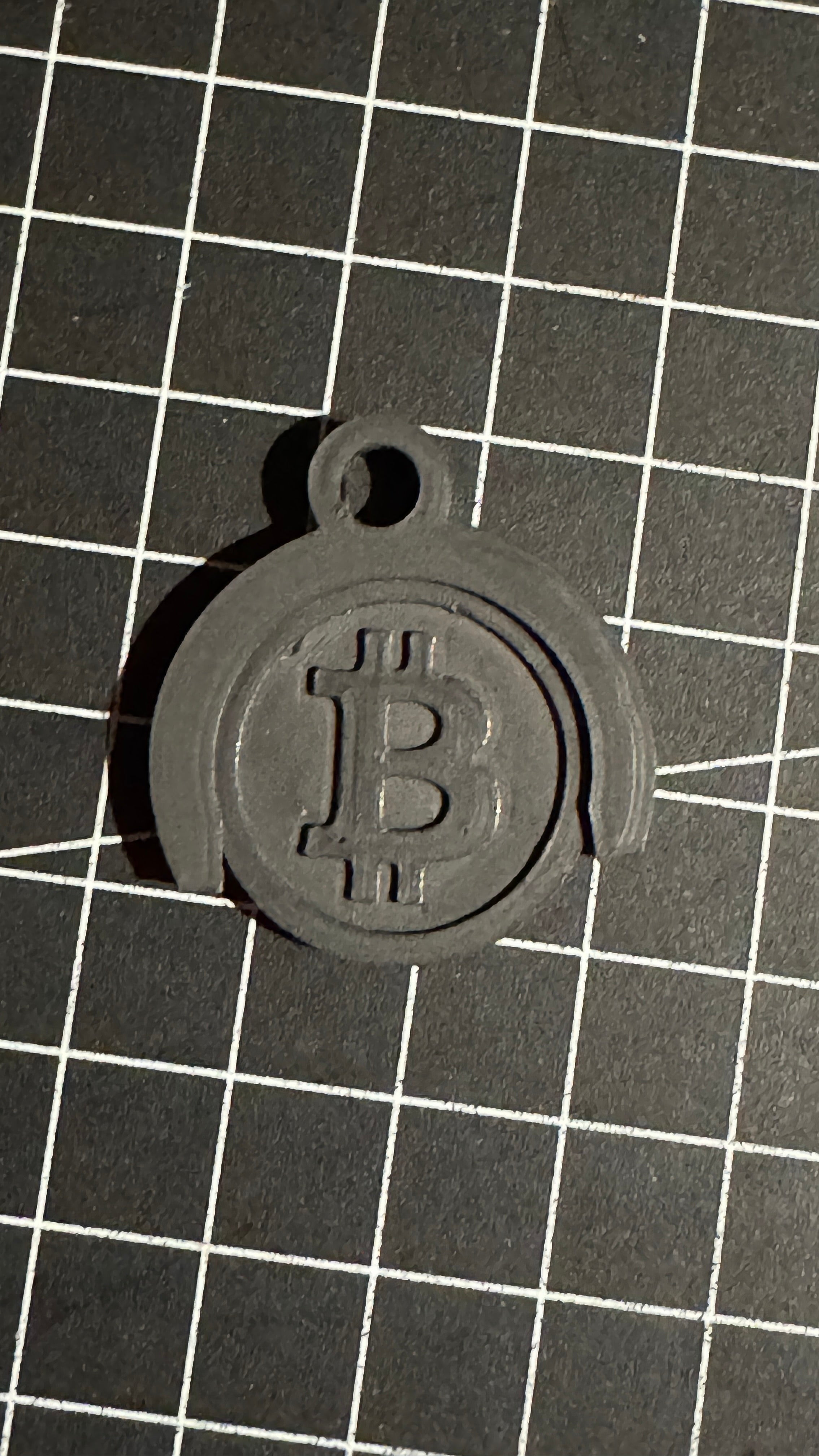 Bitcoin Shopping Cart Chip + Holder