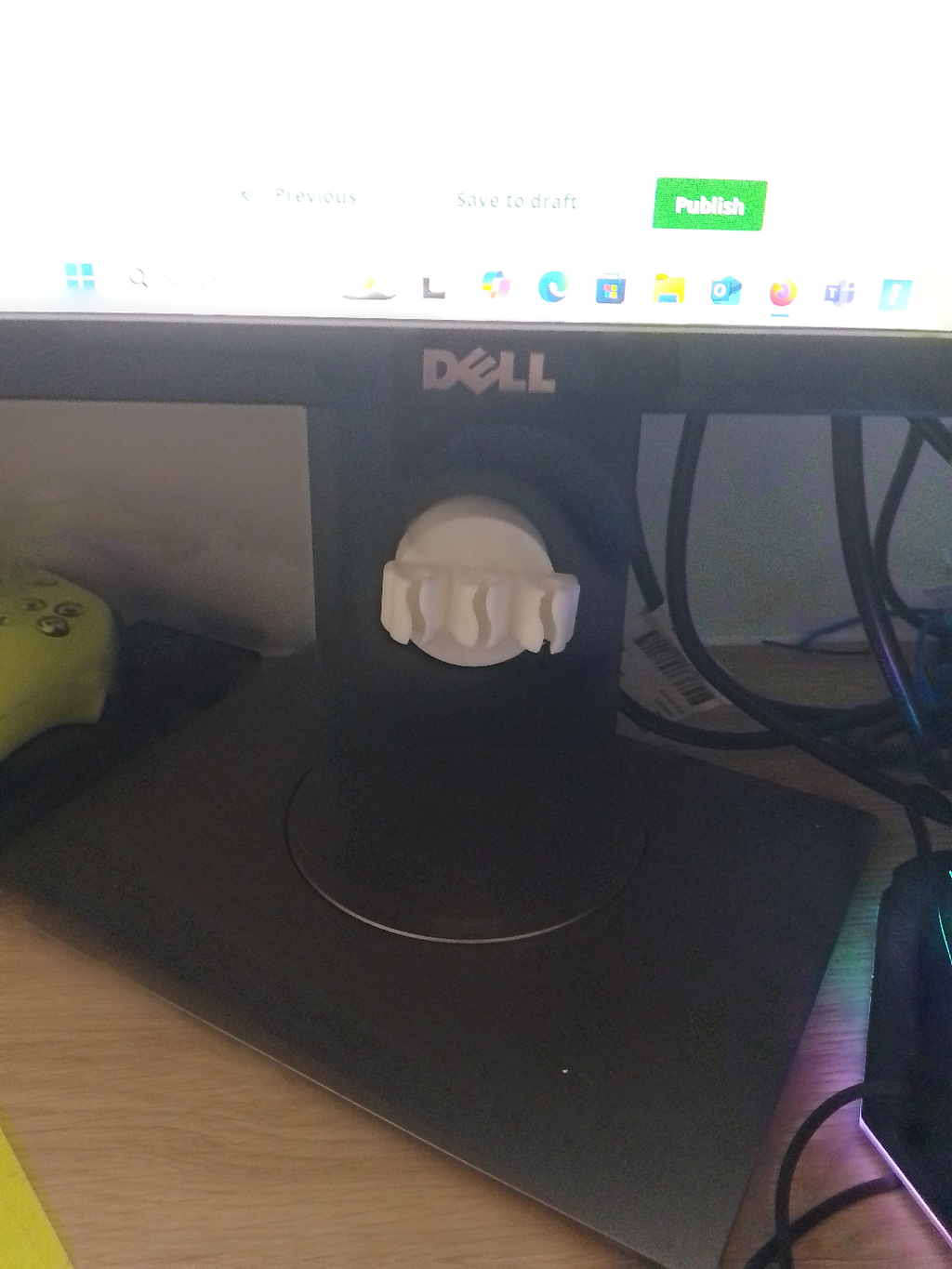Dell Monitor Cable holder
