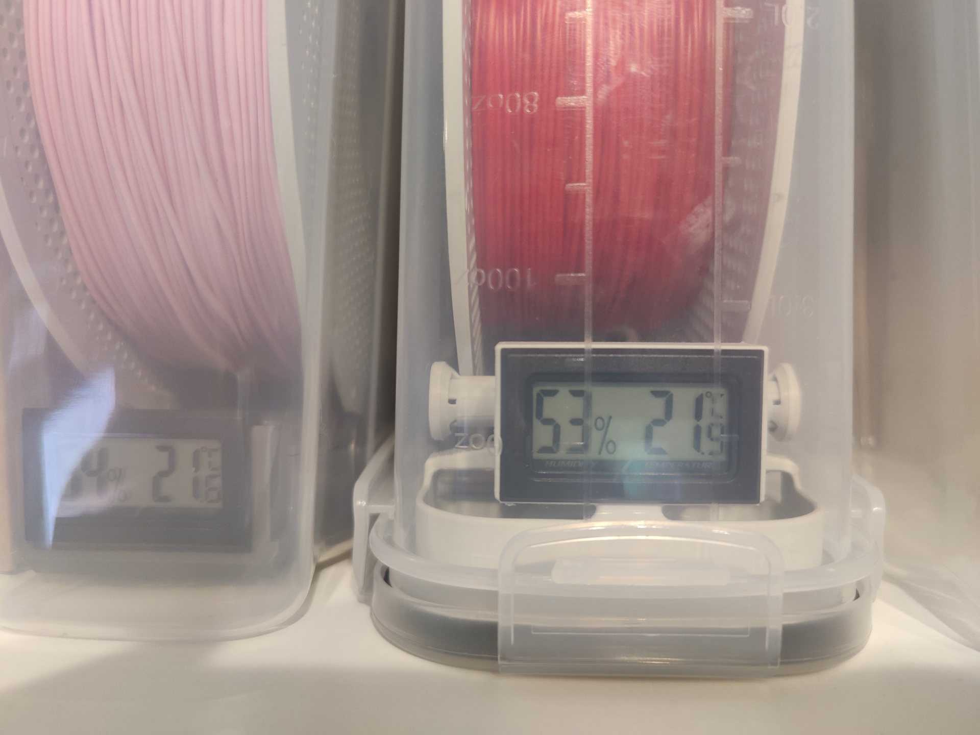 Upside Down Filament Dry Box with Hygrometer