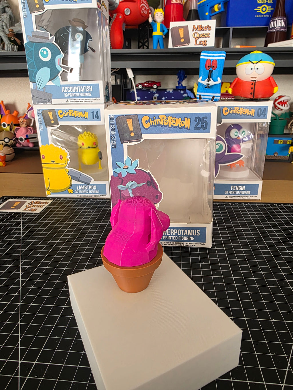 Flowerpotamus Chinpokomon from South Park - AI