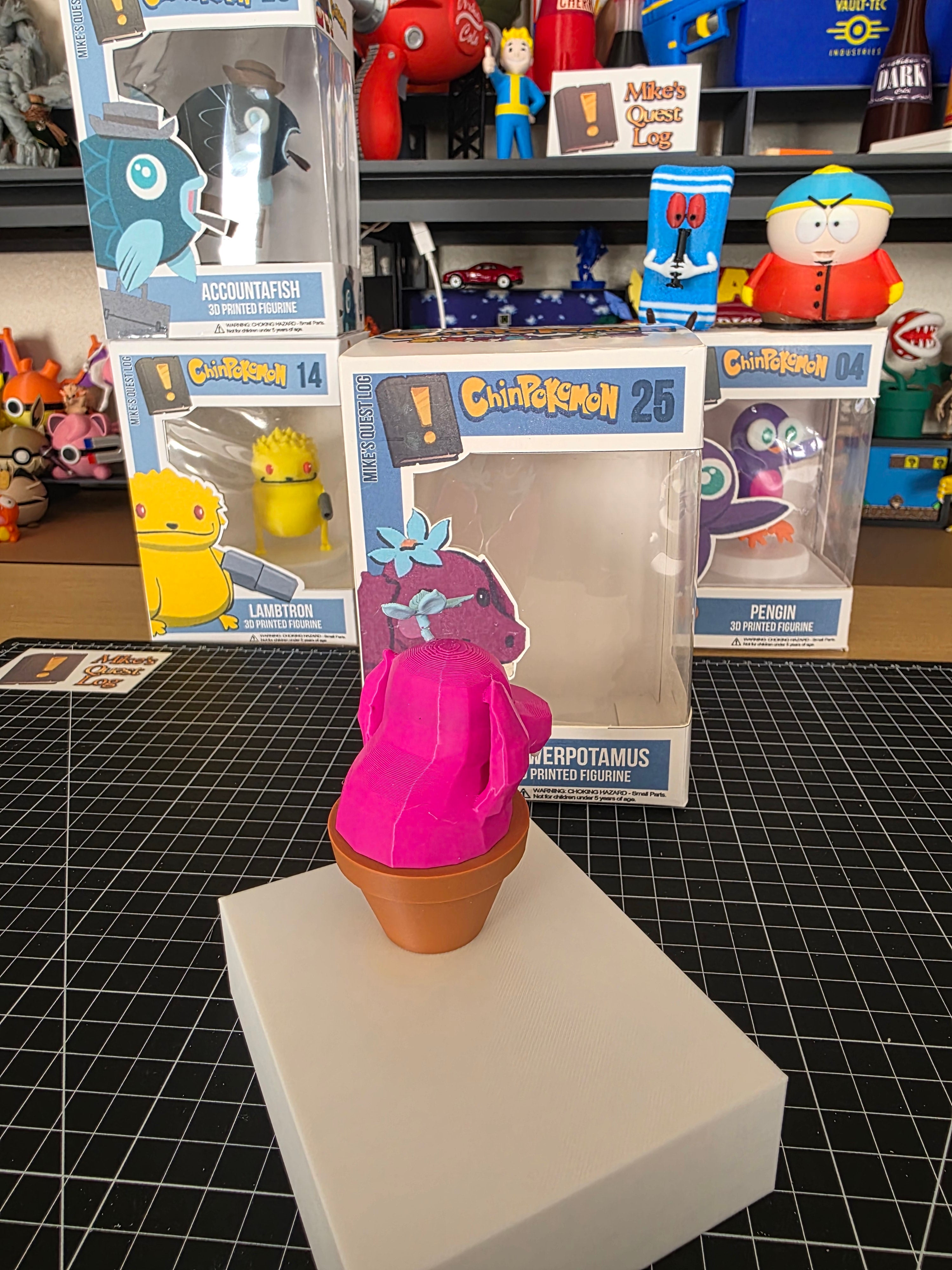 Flowerpotamus Chinpokomon from South Park - AI