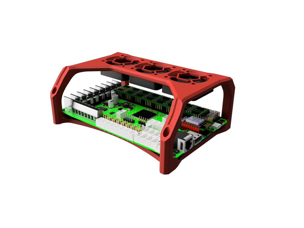 Octopus Cooling & Mount Din Mount BigTreeTech