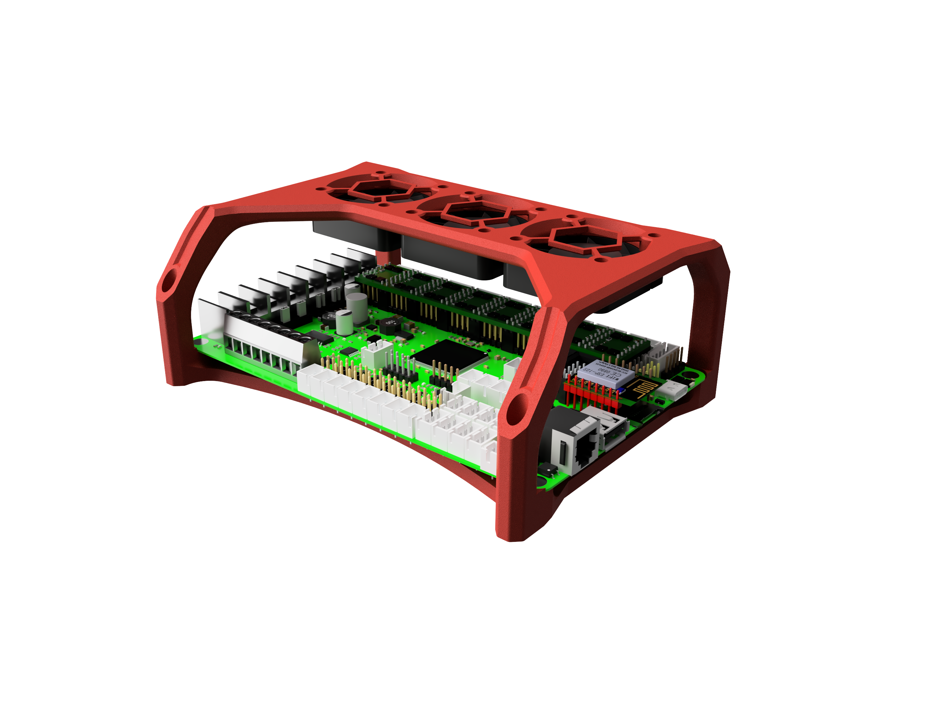 Octopus Cooling & Mount Din Mount BigTreeTech