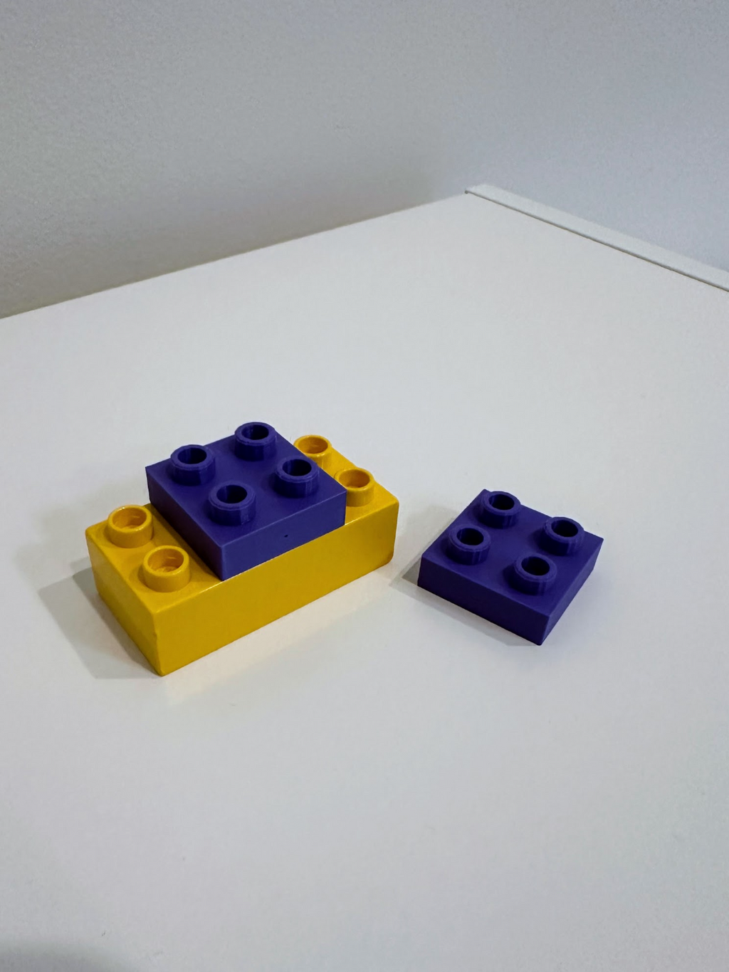 Duplo 2x2 half height brick