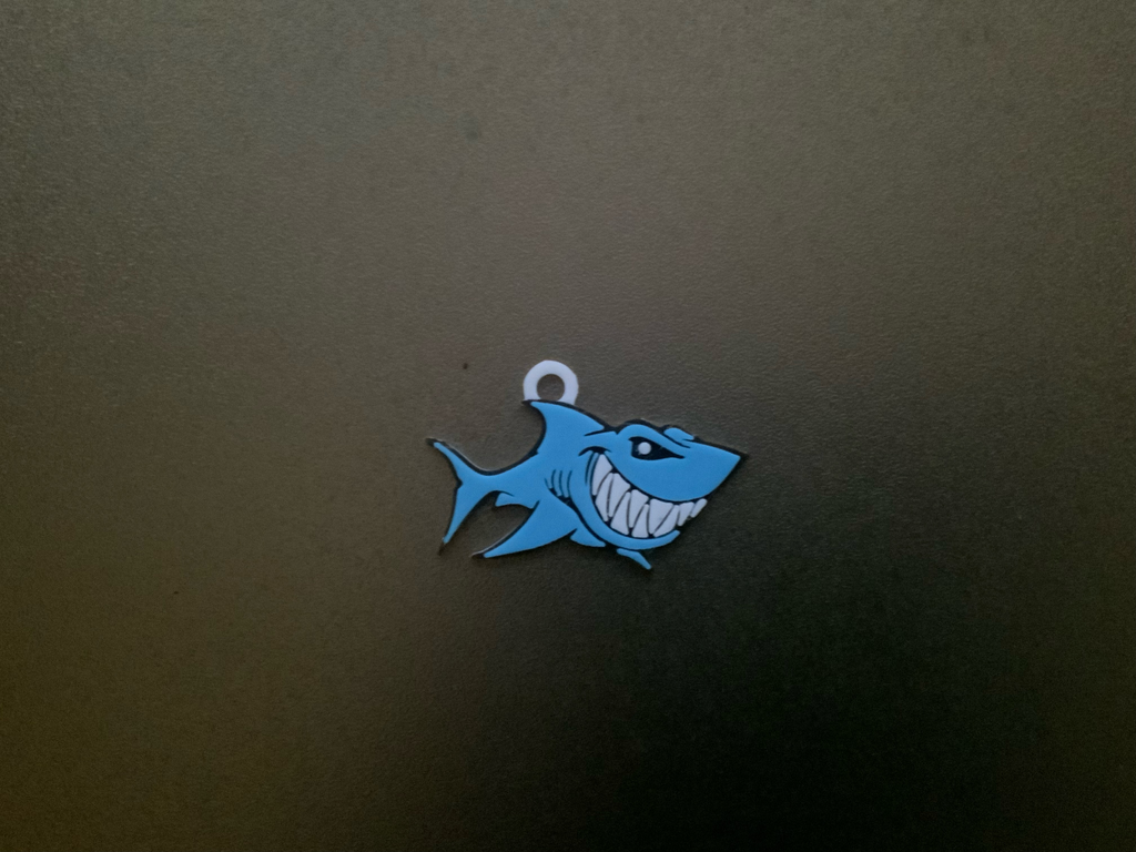 cute shark ,mark the shark keychain / necklace charm (free for commercial use)