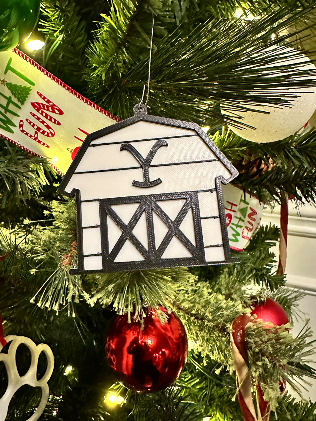 Christmas Barn Ornament