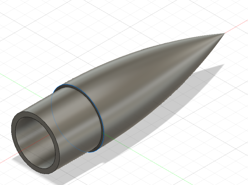 Rocket Nose Cone (25mm_OD)