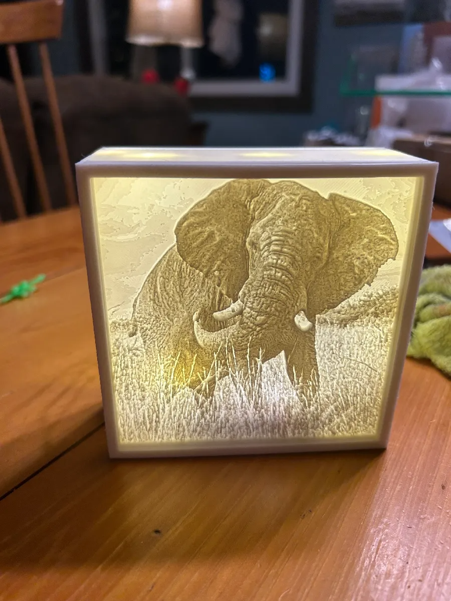 4"x4" Double Sided Lithophane Box