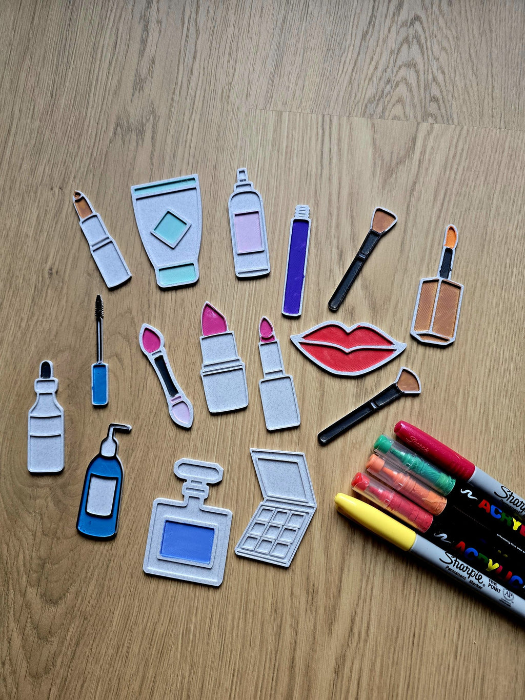 Cute Make Up Cosmetics DIY Coloring Set Fun Gift