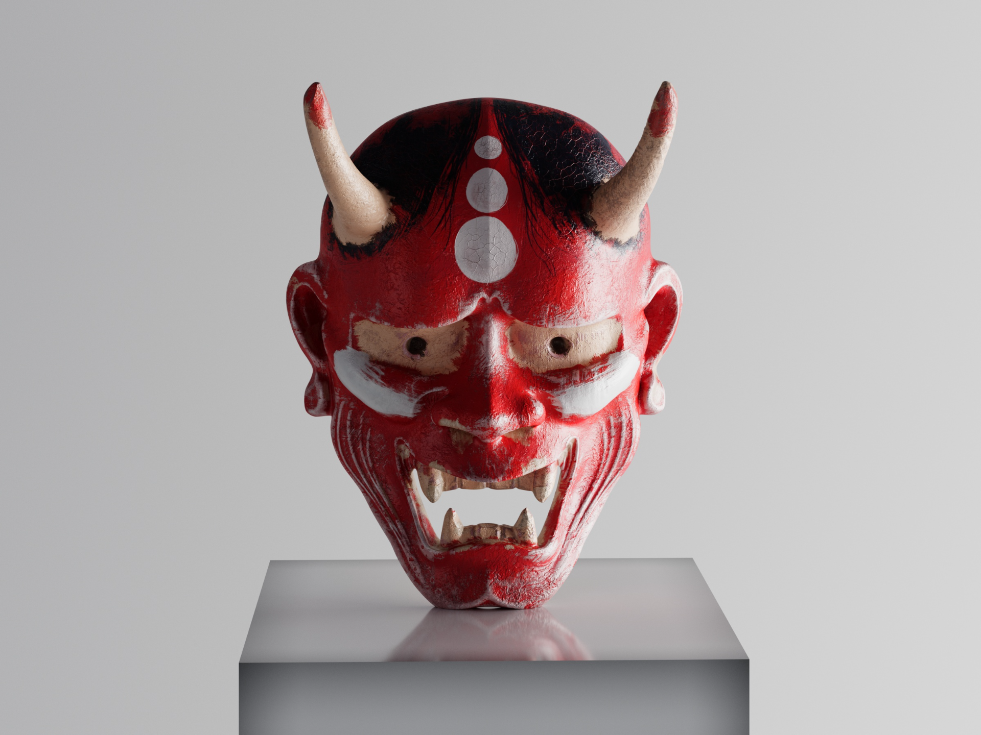 Demon mask ornaments