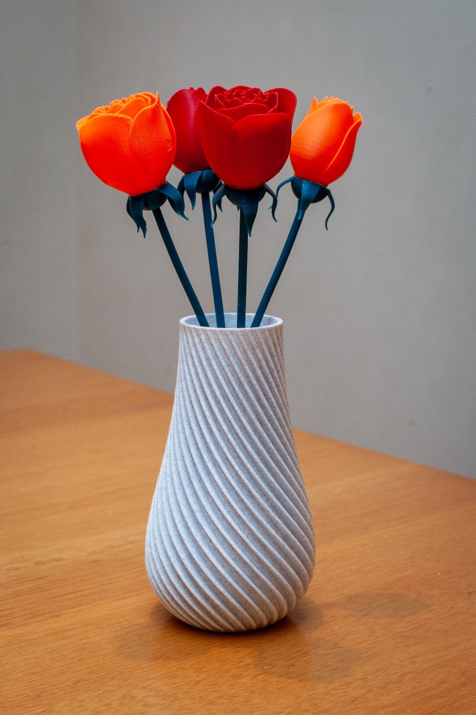 Vase of roses