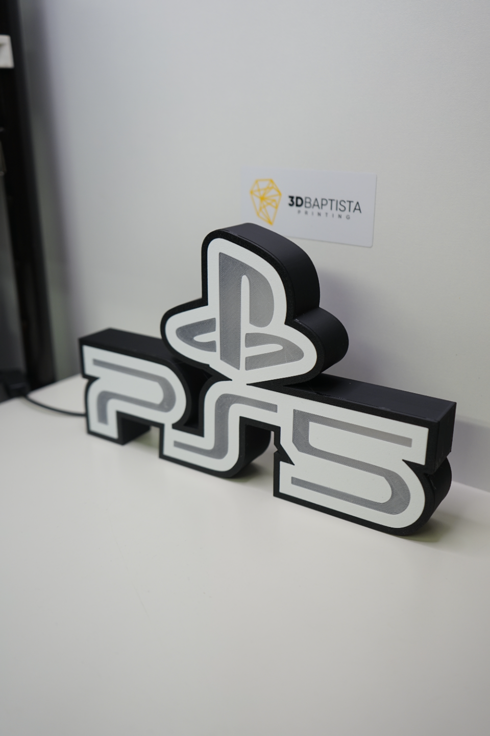 Logo Playstation 5 with LED's