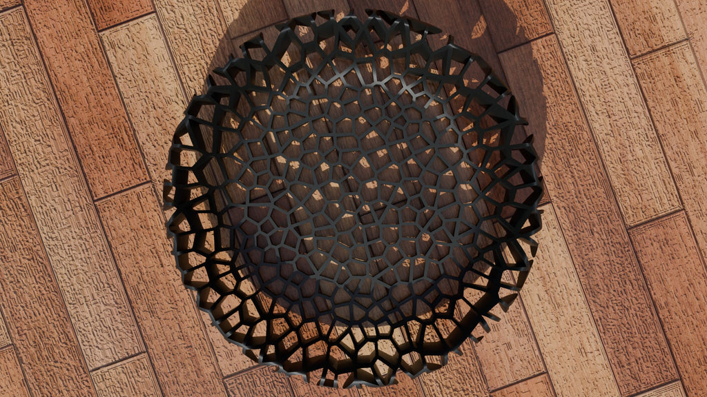 Voronoi See Through Bowl - Vertical