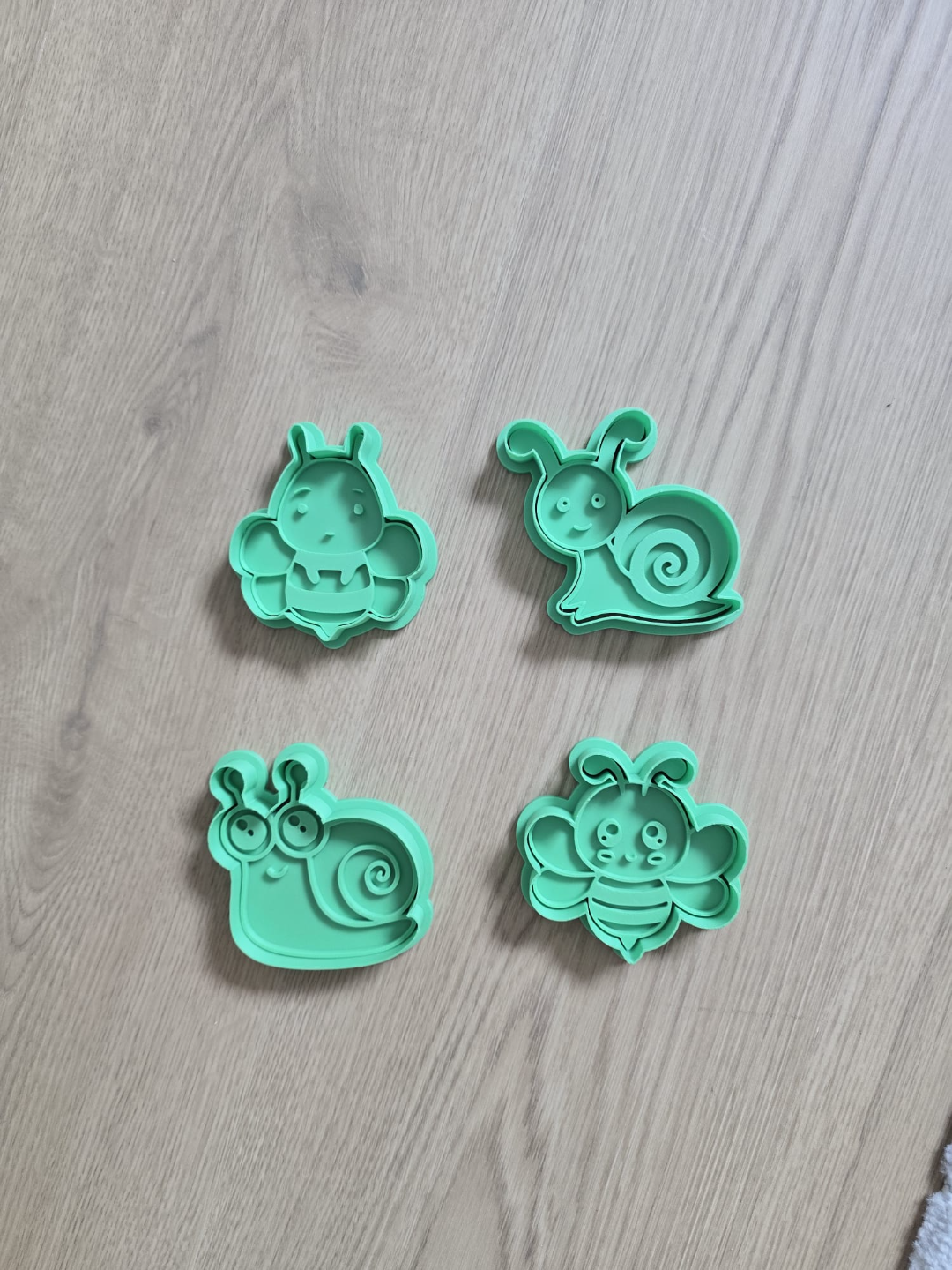 Cute Insect Bugs Bee Snail Cookie Cutter Playdoh