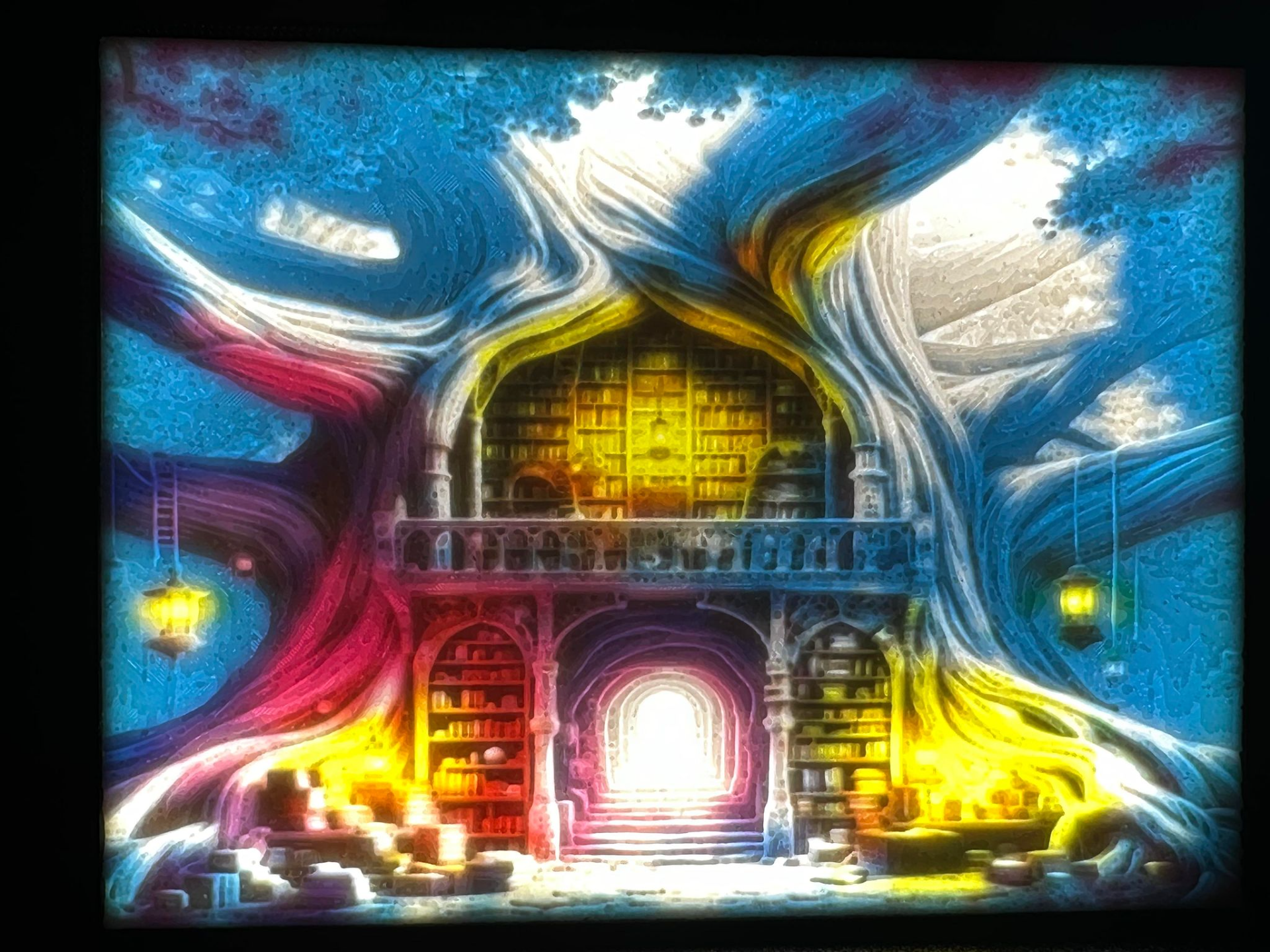 Mystical Library Lithophane