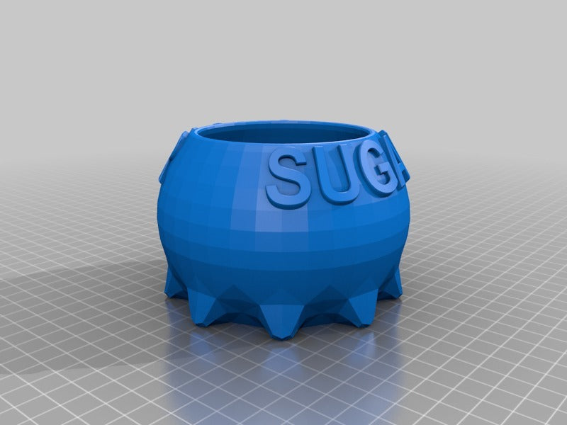 Sugar Bowl with spoon hole