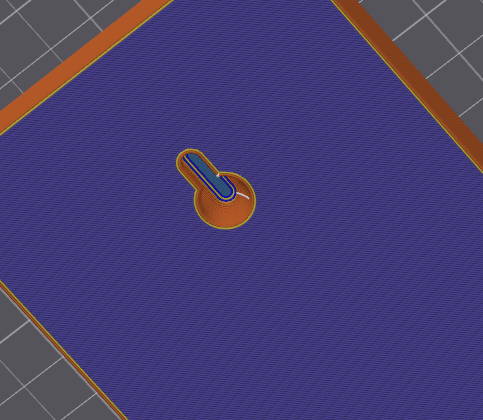 Keyhole Hanger Negative Part