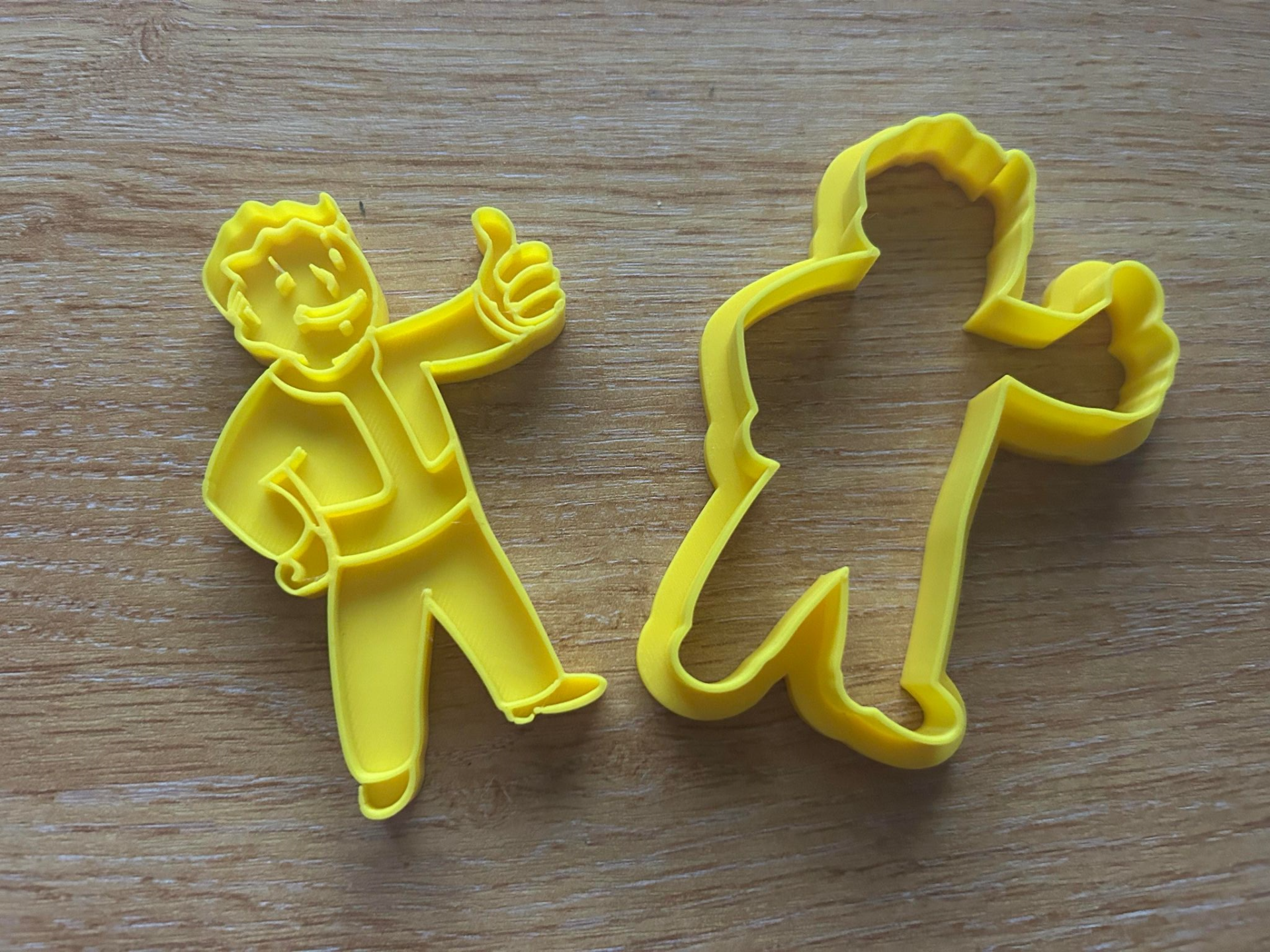 Fallout Vault Boy Cookie Cutter and Stamp
