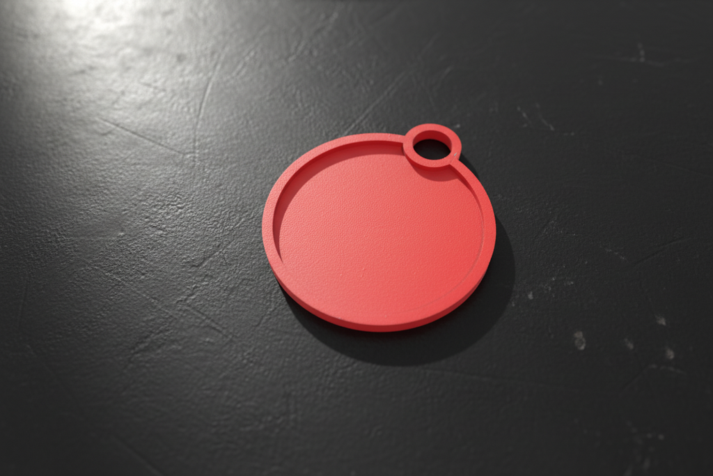 Simple Round Keychain Tag