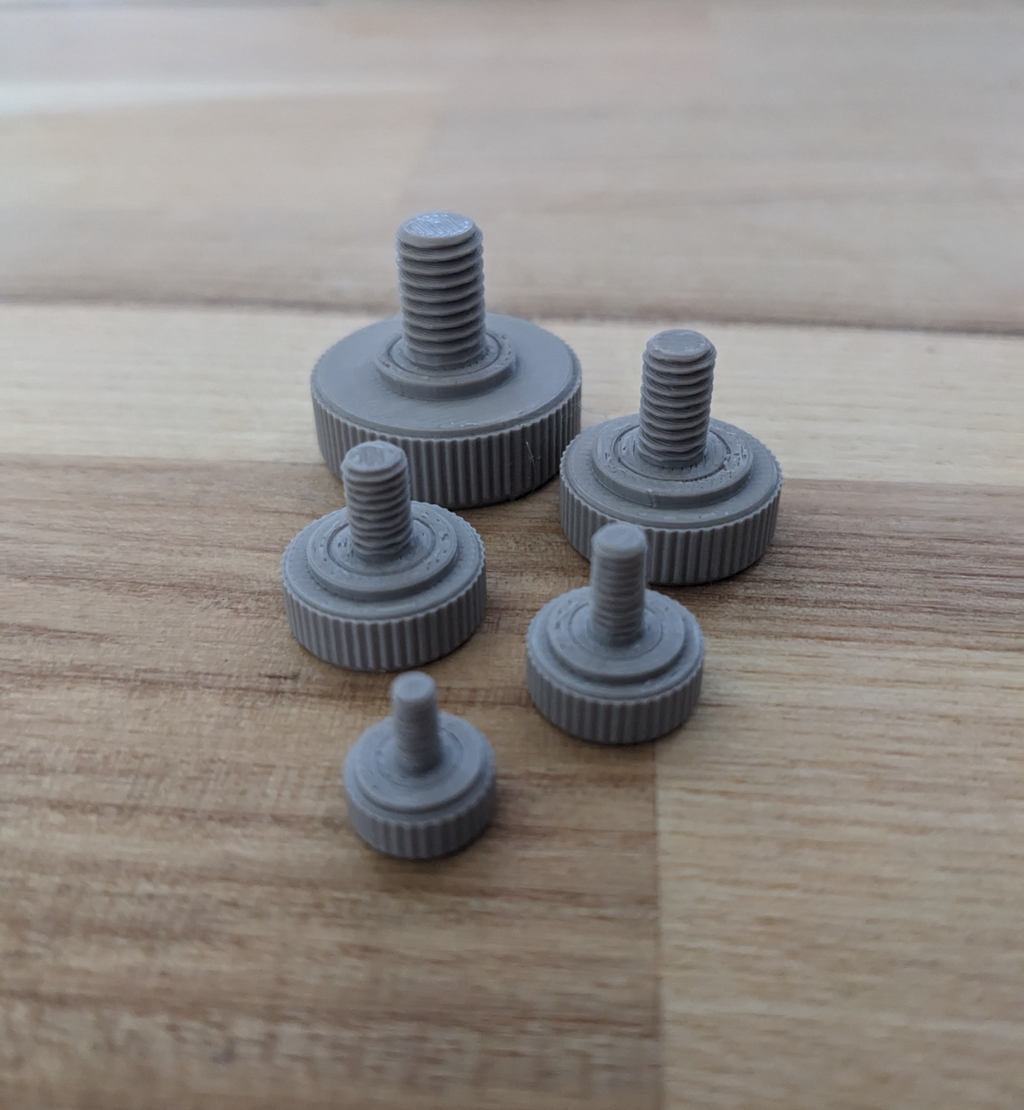 Metric Knurled Thumb Screw Collection M3-M8
