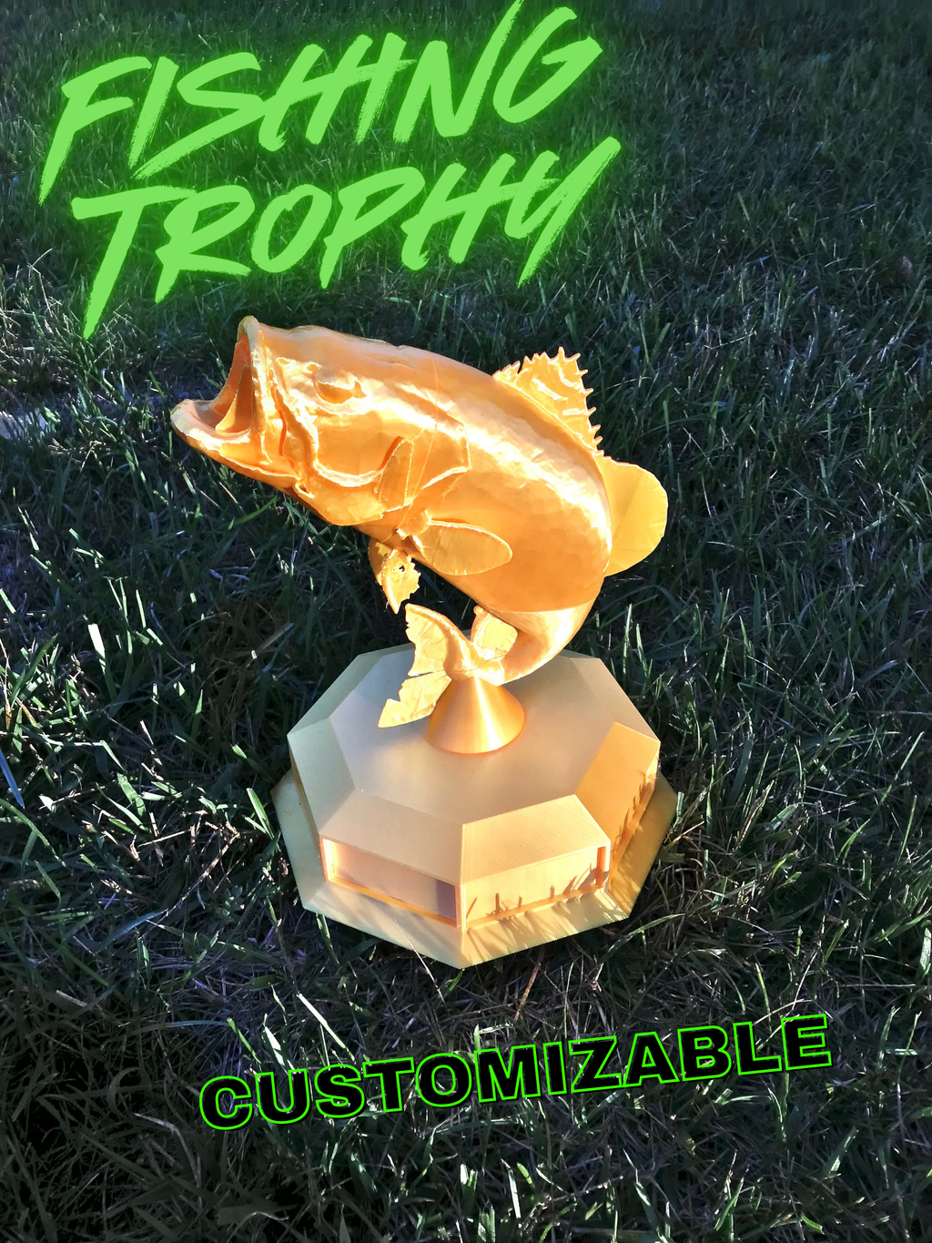 Fishing Trophy, Customizable