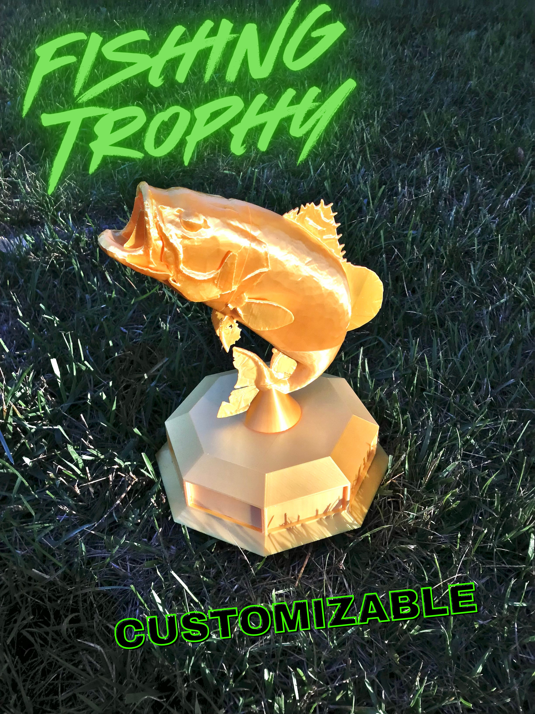 Fishing Trophy, Customizable