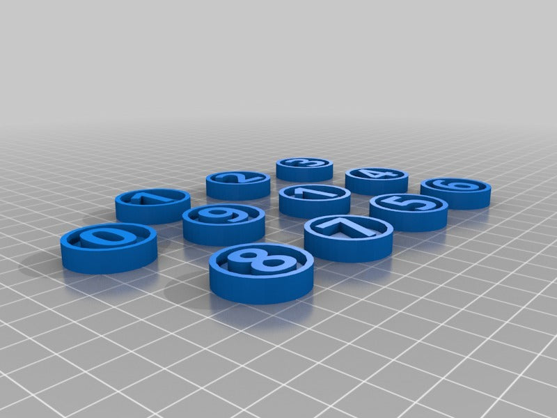 D&D Numbered Markers/Tokens