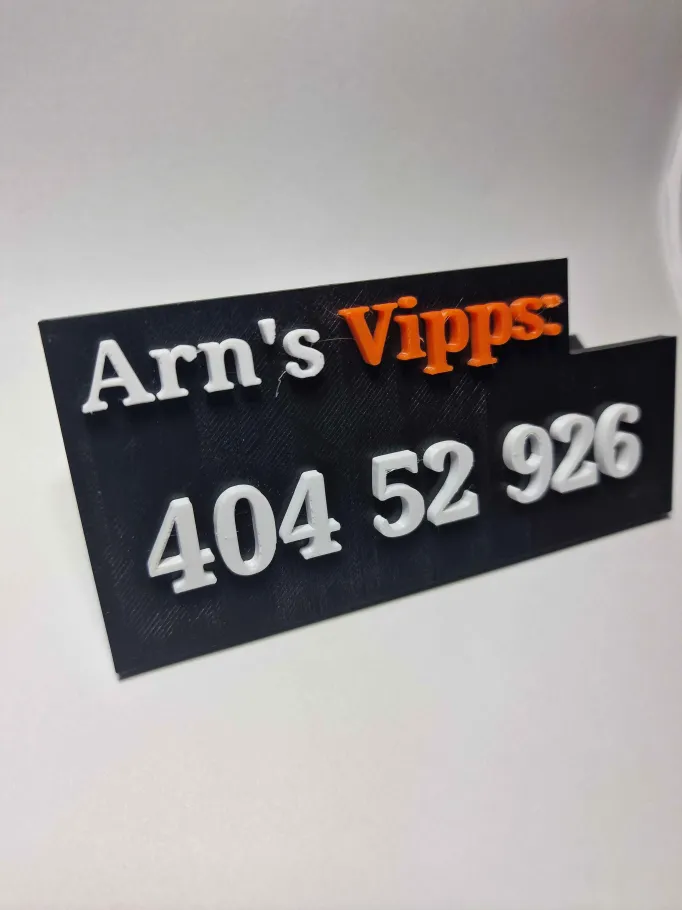 Customizable sign with simple stand