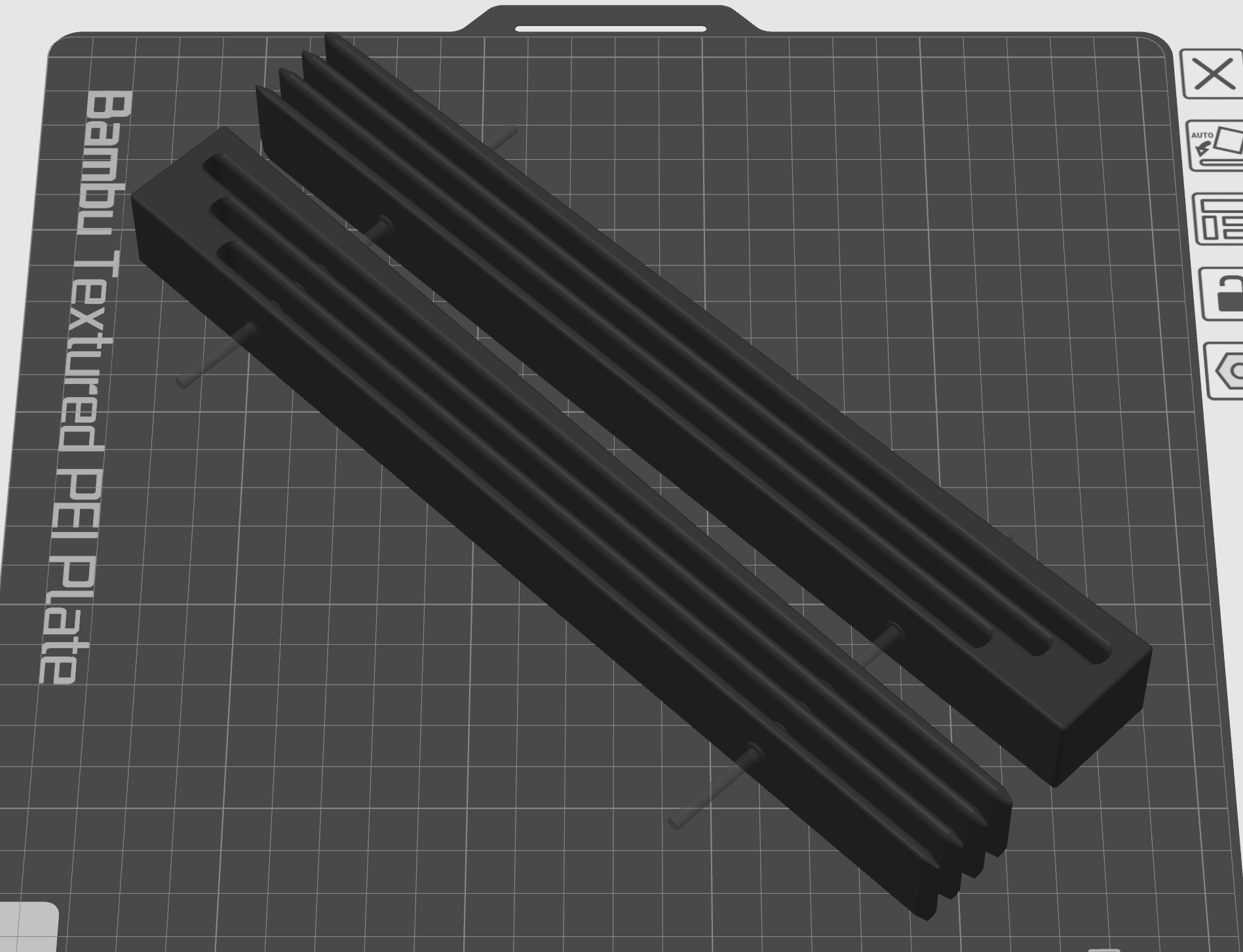 Buildplate holder 3x with holes for under desk