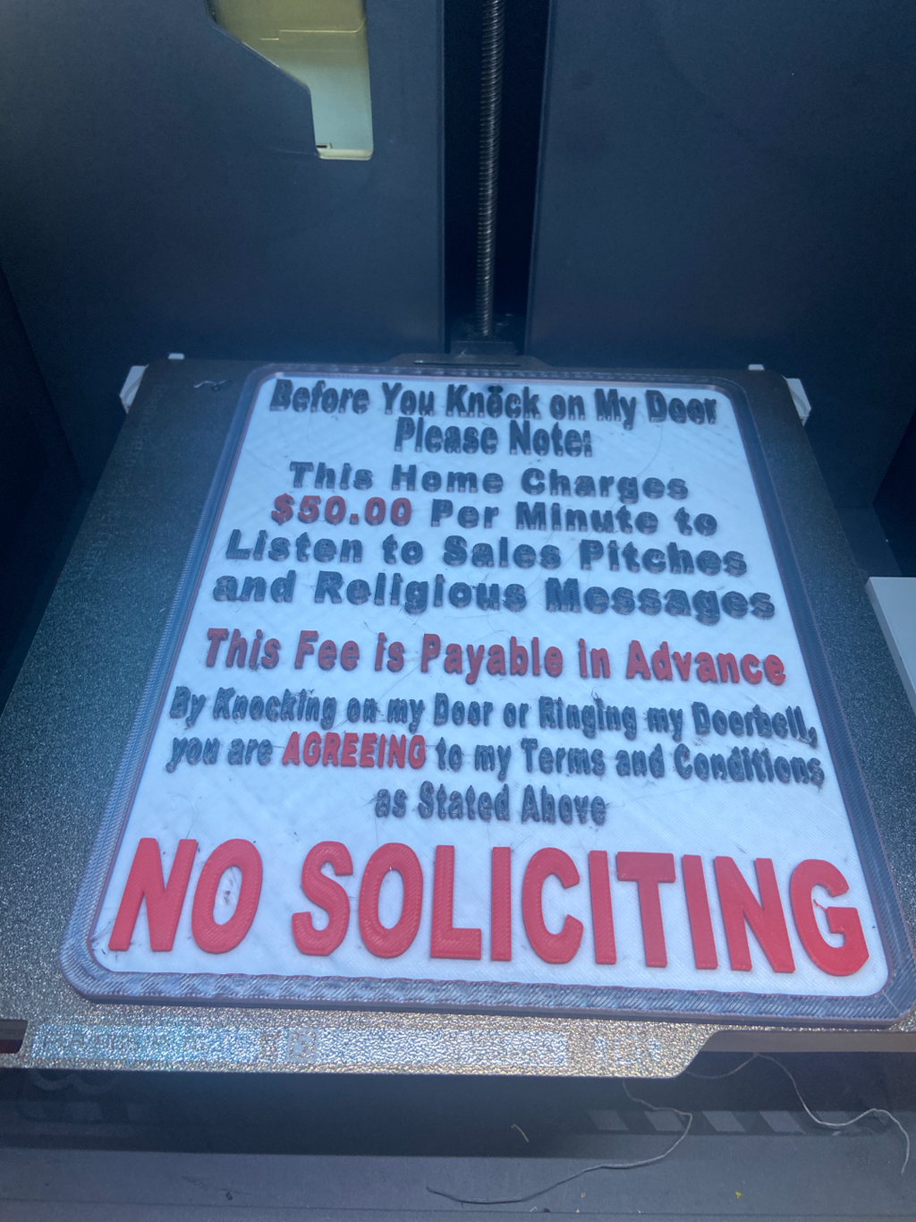 No Solicitor Sign