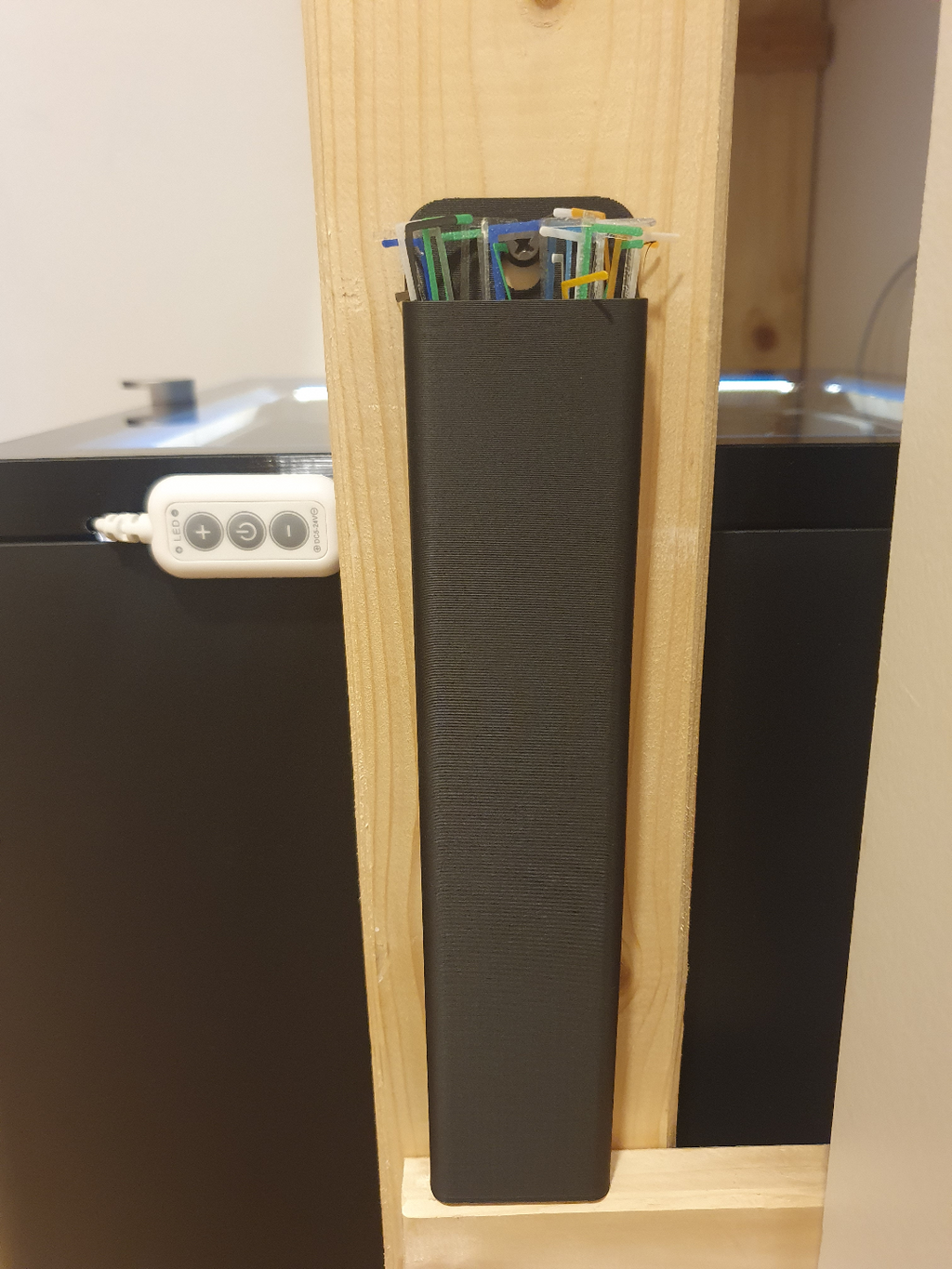 Poop line bin universal mount