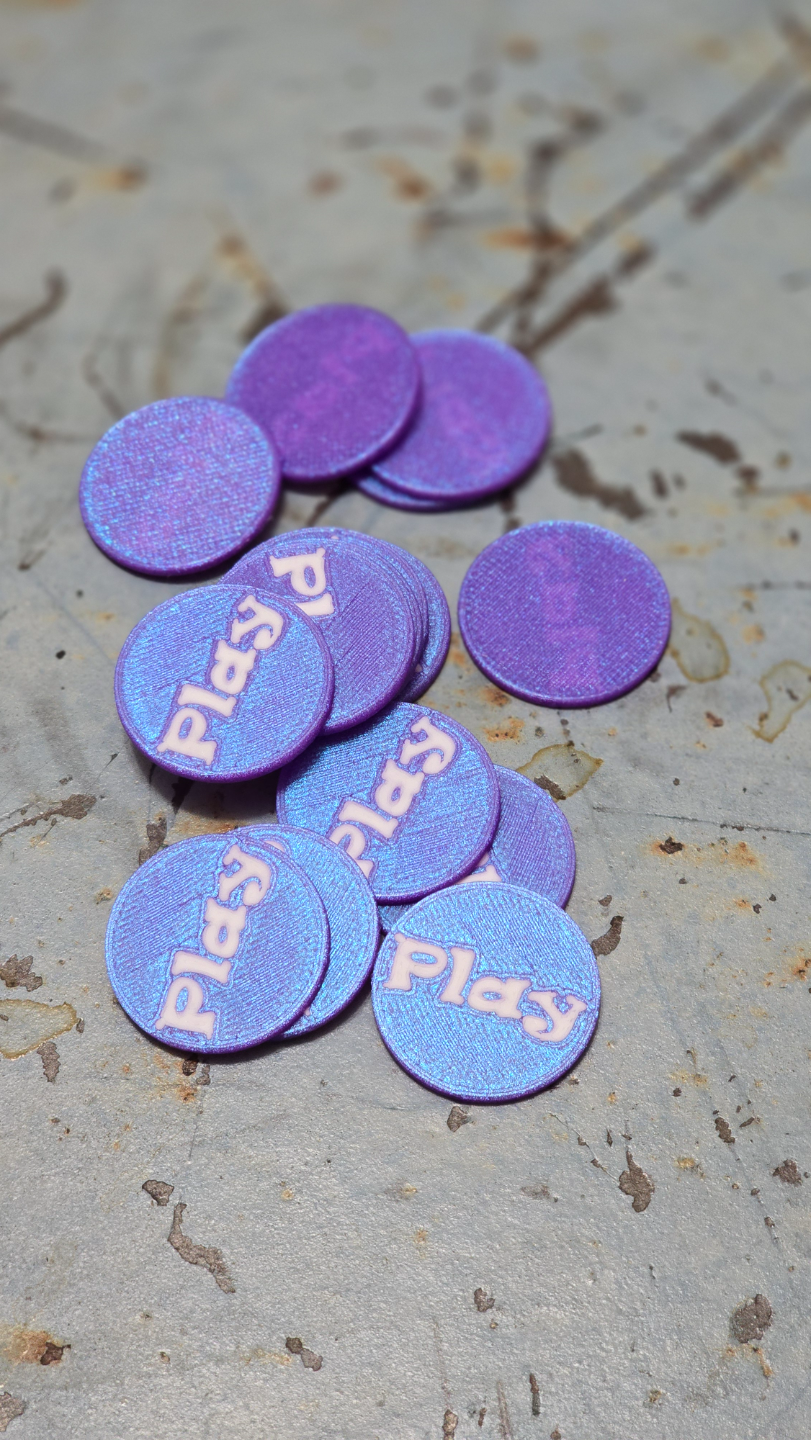Claw Machine Tokens Coins (Large 25 mm)