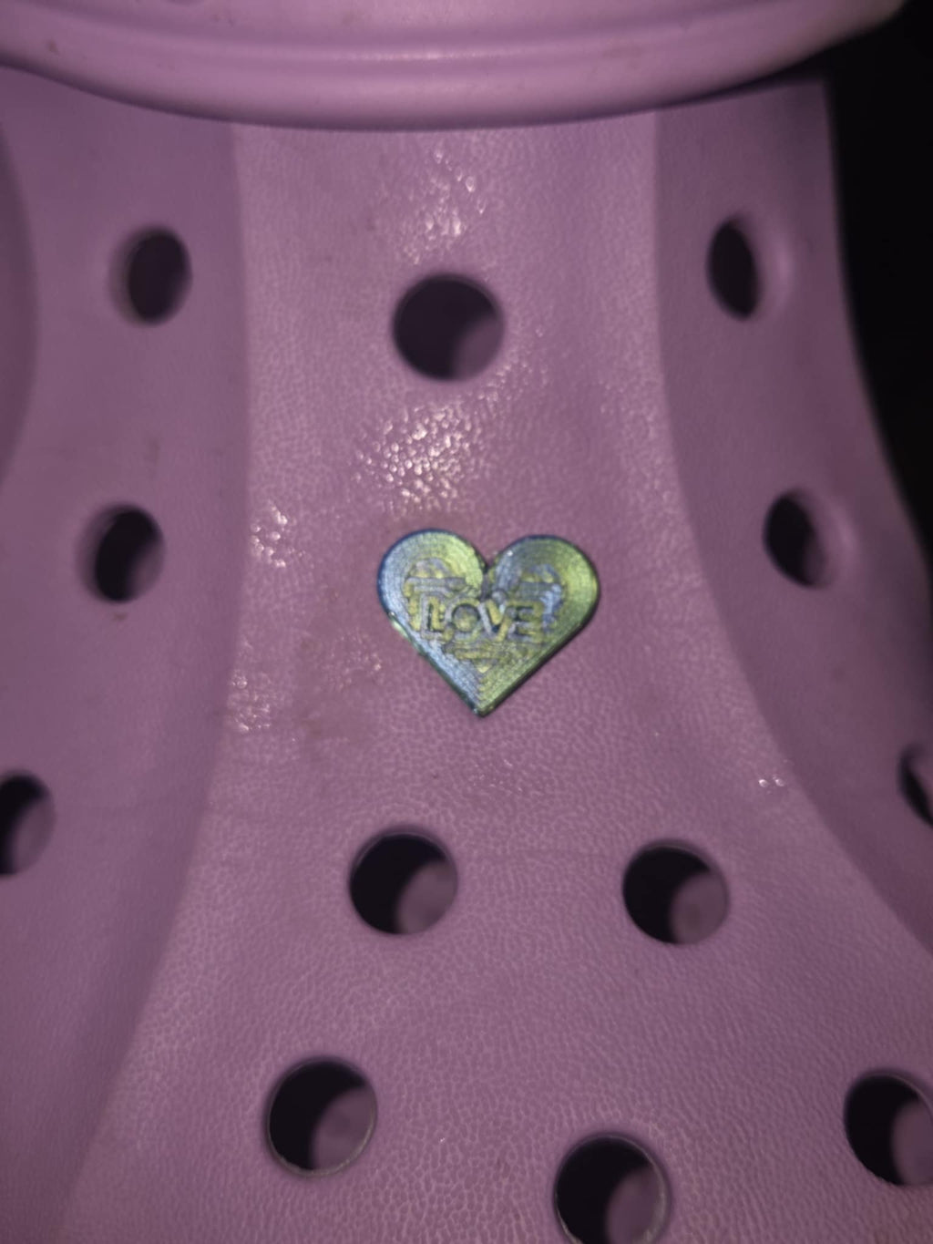 Heart Croc Charm