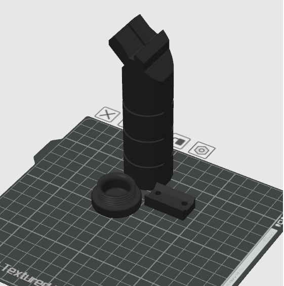 Airsoft long grip B25U RK-1 (angled)