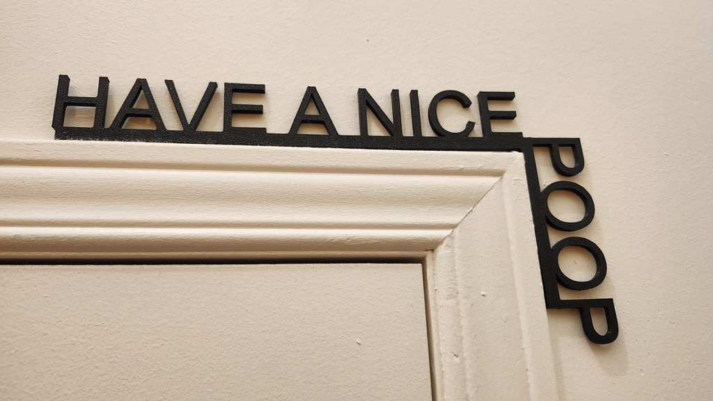 HAVE A NICE POOP door corner