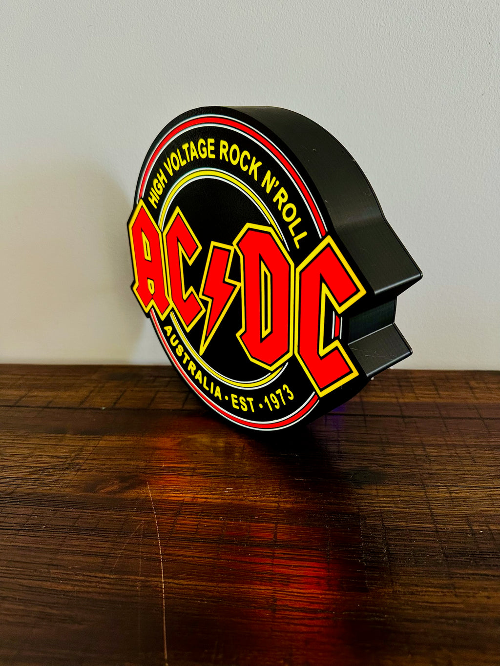 AC/DC (ACDC) Australian Rock Roll Band Icon Light